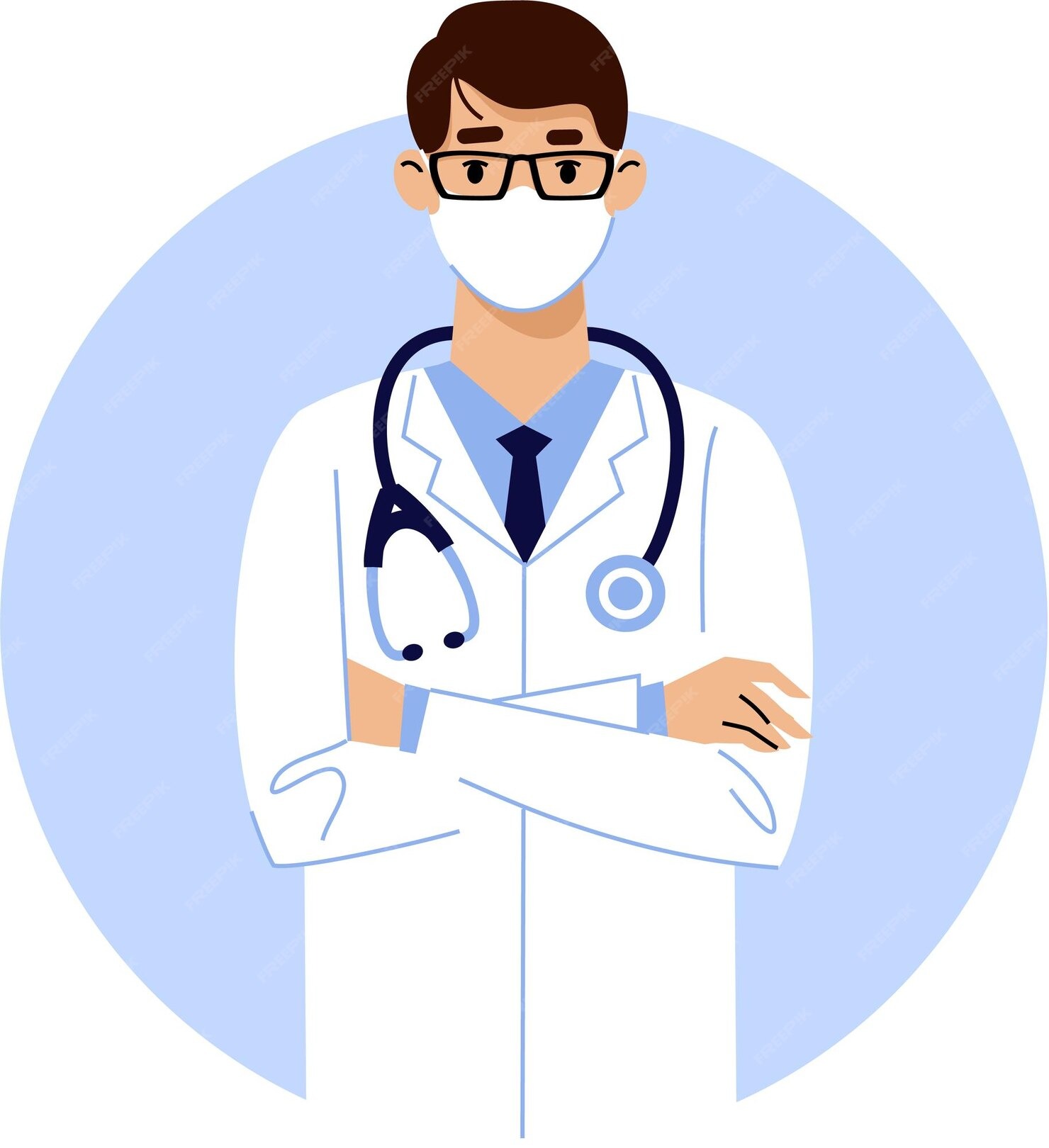 Doctor-in-face-mask-with-protective-background